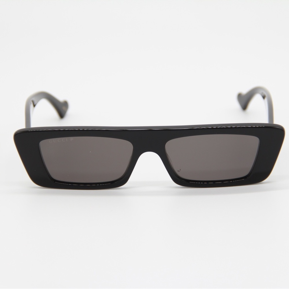 NEW GUCCI GG1331S 002 BLACK UNISEX RECTANGULAR SUNGLASSES GUCCI - Picture 3 of 14